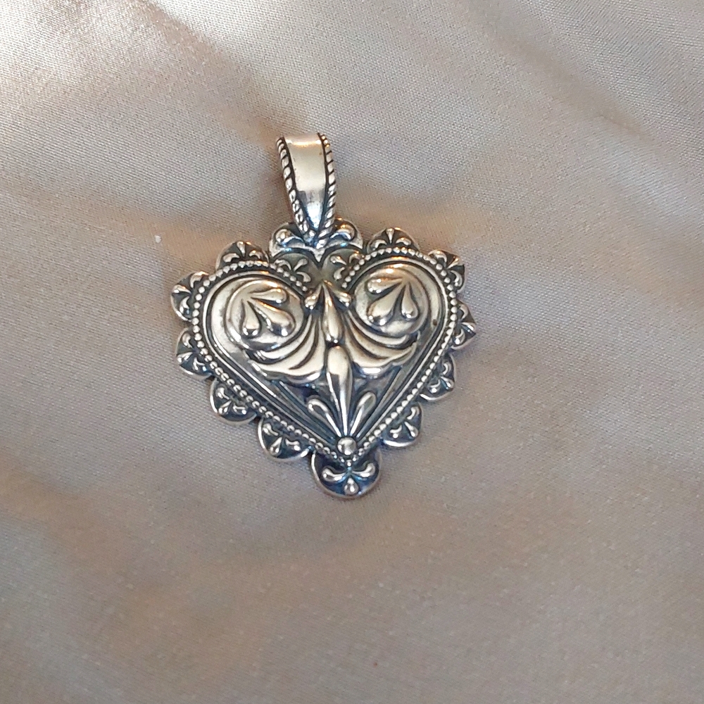 COPY - Sterling Caroyln Heart ❤️  Pendant